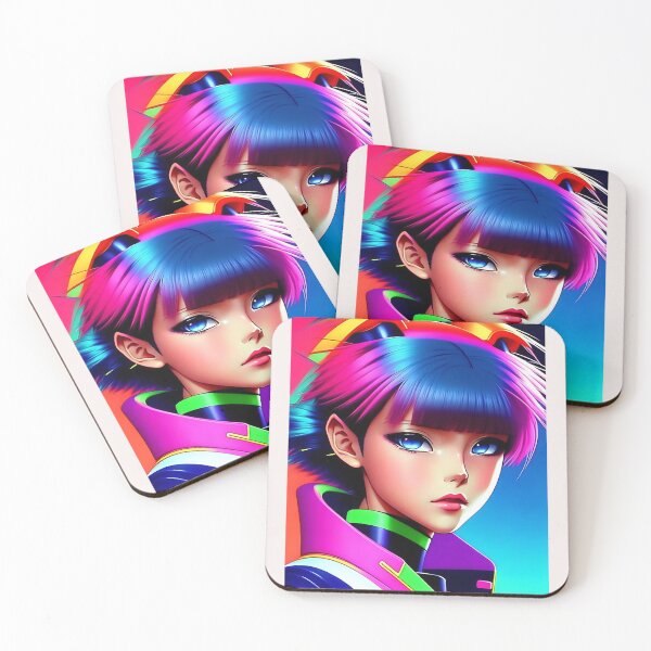 Aperçu de l'œuvre Fille d'anime de style années 80 créée et vendue par MYstoreDARK99.