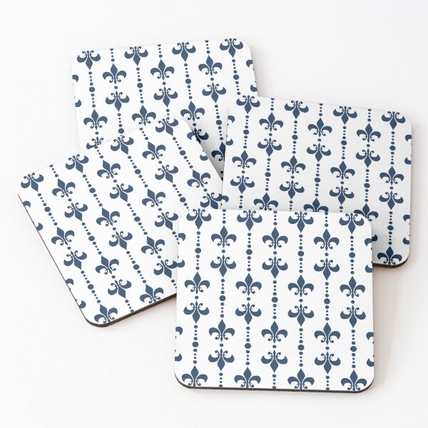 Item preview, Fleur De Lis pattern with dots designed and sold by BattaAnastasia.