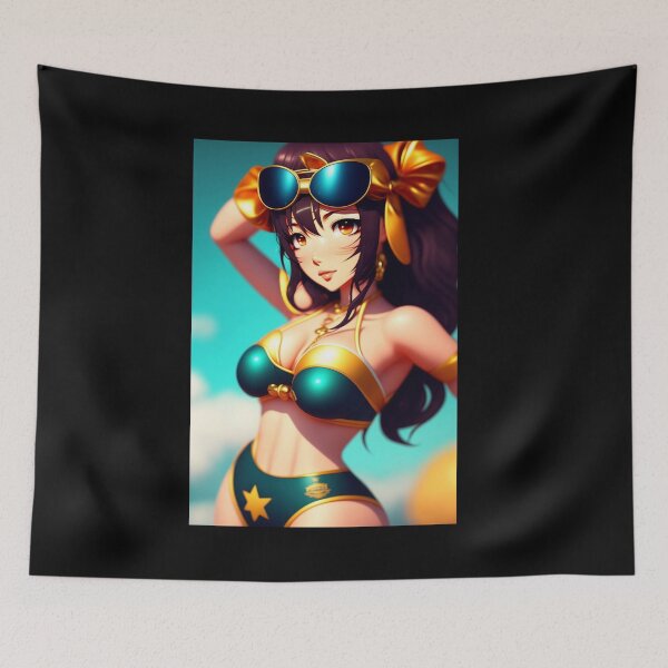 Item preview, Cartoon anime Girl bikini summer designed and sold by Melcu.