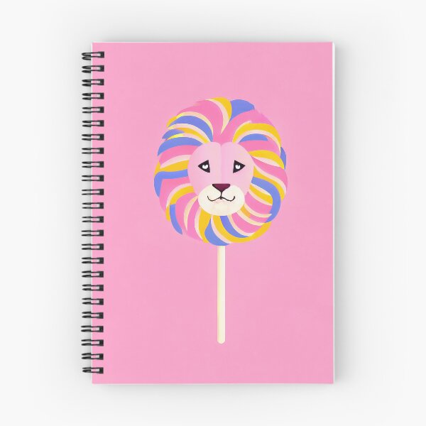 Artikelvorschau, Luminous Lion & Lollipop Quirky Art Retro Poster entworfen und verkauft von PinkNomad.