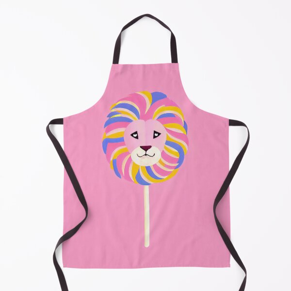 Artikelvorschau, Luminous Lion & Lollipop Quirky Art Retro Poster entworfen und verkauft von PinkNomad.