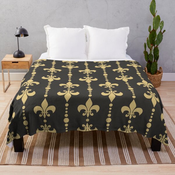Item preview, Fleur De Lis pattern with dots - black designed and sold by BattaAnastasia.