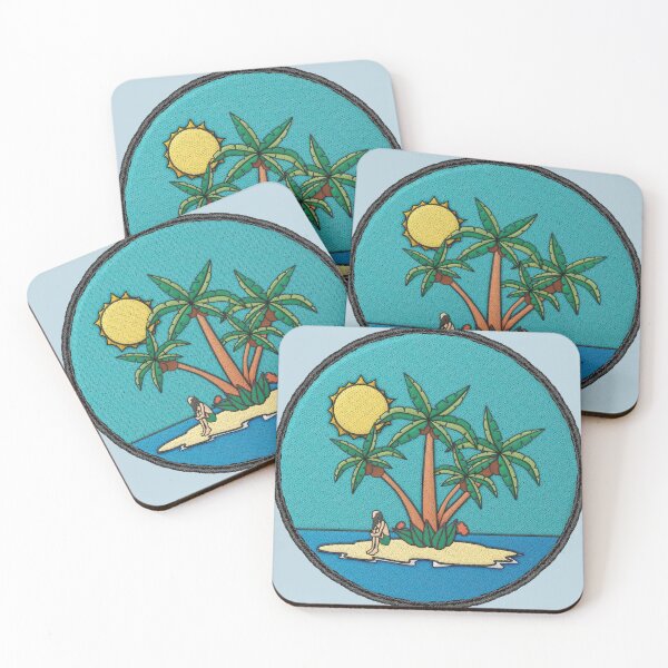 Item preview, Desert Island Midlife Merit Badge designed and sold by jephwho.