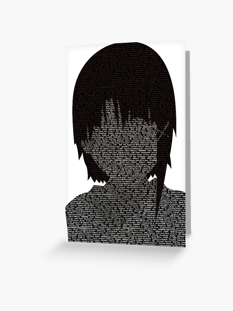 Lainちゃん Black Ver Greeting Card By Akiyamn Redbubble