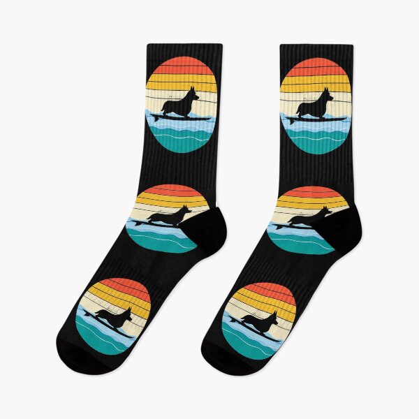 Item preview, Cardigan Welsh Corgi Dog Surfing Beach Sea Waves designed and sold by CuteDesigns1.