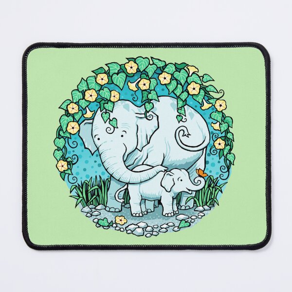 Item preview, Elephant Hideaway (Yellow) designed and sold by Deborah Kindred.