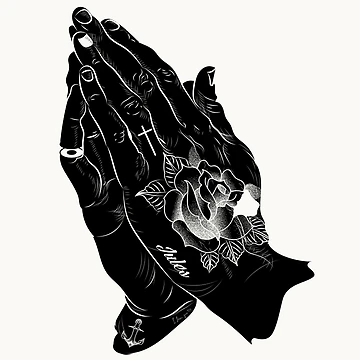 praying hands tattoo