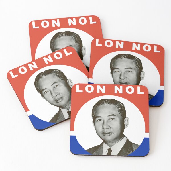 Item preview, Lon Nol 1970 Phnom Penh Cambodia Campaign Poster Against Sihanouk before Khmer Rouge designed and sold by RetroBasketball.