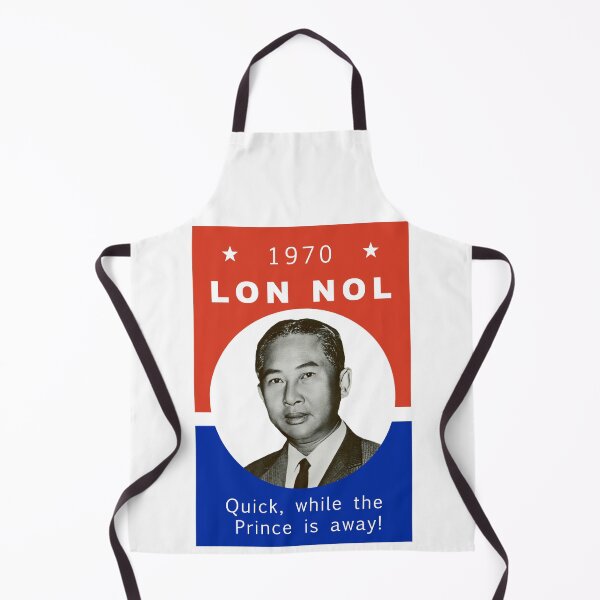 Item preview, Lon Nol 1970 Phnom Penh Cambodia Campaign Poster Against Sihanouk before Khmer Rouge designed and sold by RetroBasketball.
