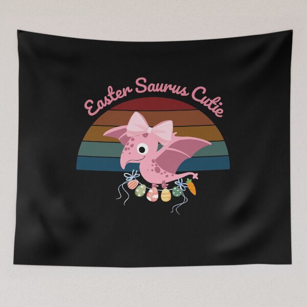 Item preview, Sweet Easter Saurus Cutie Dinosaur with Bow and Carrots T-Shirt designed and sold by GorinART.