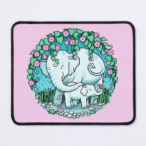 Item preview, Elephant Hideaway (Pink) designed and sold by Deborah Kindred.