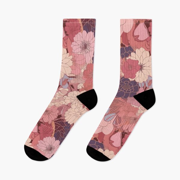 Item preview, Artistic Flower Pattern Pink designed and sold by BlueCrossDesign.