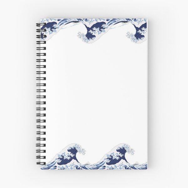 Artikelvorschau, Die große Welle, die wiederholt - Blau entworfen und verkauft von CarrDesigns.