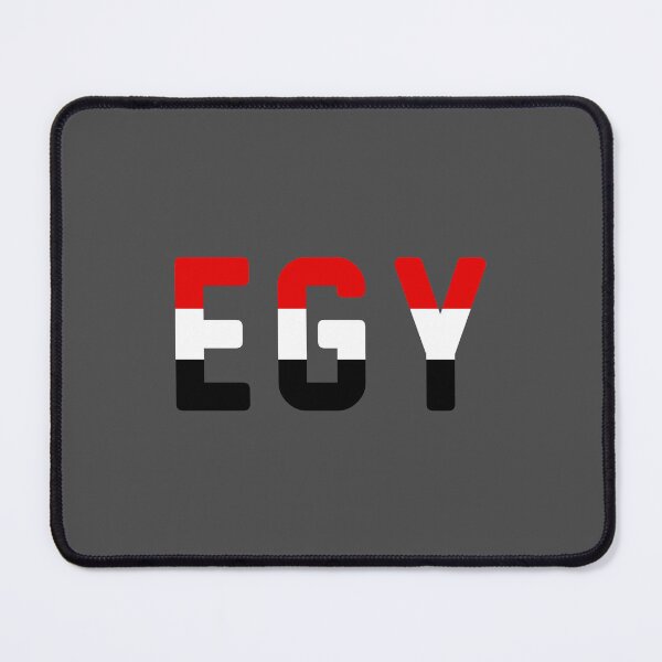 Item preview, EGY (Egypt) Flag Red / White / Black / Charcoal (Gray) Background designed and sold by PEK1787.