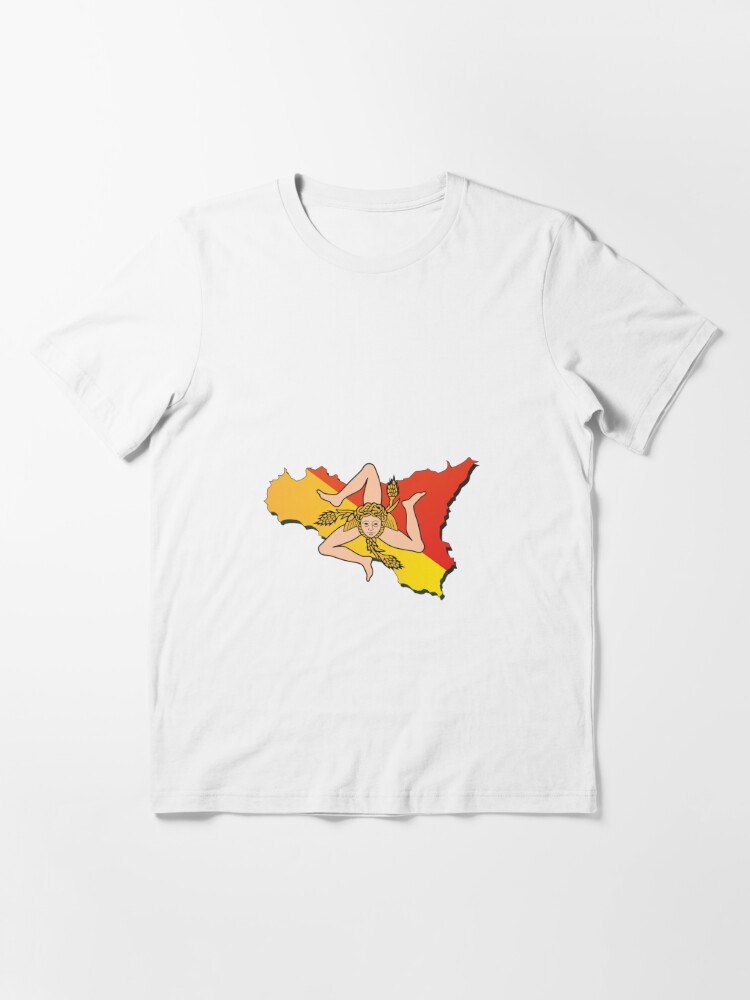 Sicily souvenir t-shirts map design