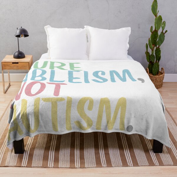 Item preview, Cure Ableism Not Autism Distressed Style Art designed and sold by PeuCamposF. Inspyre.