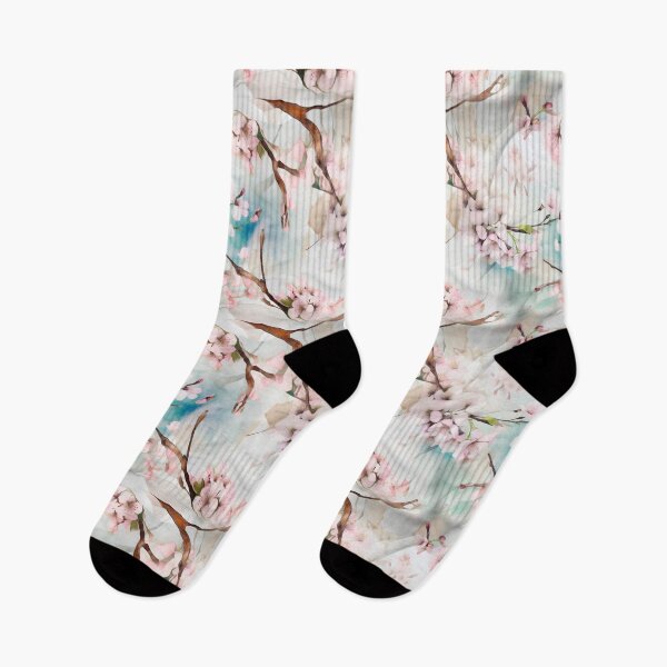 Item preview, Cherry Blossoms Soft Subtle Watercolor Pattern  designed and sold by ClairesPatterns.