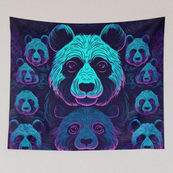 Item preview, Blacklight Pandas designed and sold by Matt's Artificial Nature.