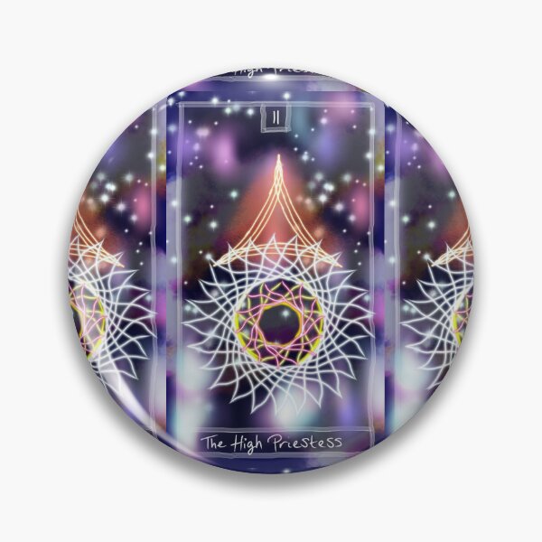 Item preview, Spirograph Patterned High Priestess Tarot Card designed and sold by RachelEDesigns.