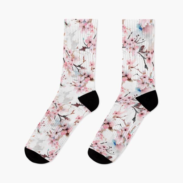 Item preview, Cherry Blossom Soft PInk Pastel Watercolor Pattern  designed and sold by ClairesPatterns.