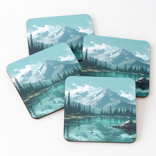 Item preview, Tall snow-capped peaks designed and sold by synthetichoriz.