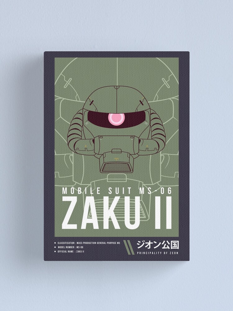 限定 MS-06S ZAKU II フレーム付きポスター MS-06S Zaku II