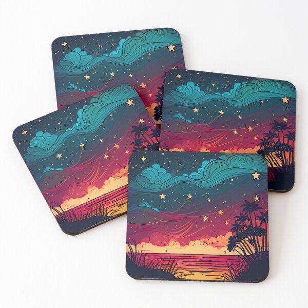 Artikelvorschau, Starry Night By The Ocean entworfen und verkauft von MTJ-Mushrooms.