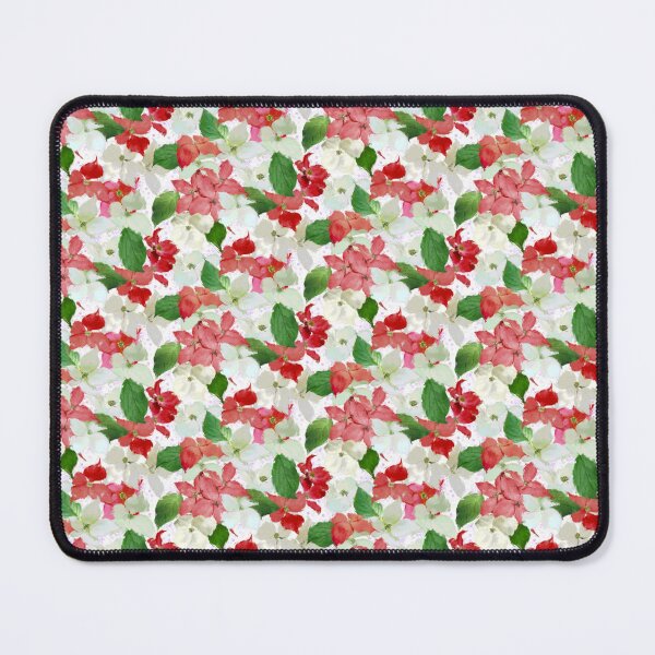 Item preview, Red and White Dogwoods Flowers Dahlia Pattern Design designed and sold by Tina Veenstra.