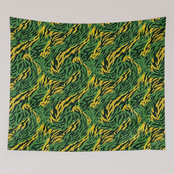 Item preview, Green and Yellow Tiger Fur Seamless Pattern  designed and sold by seamlessStuff.