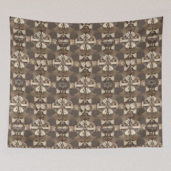 Item preview, Retro Tile Pattern Brown, Dark Silver and Milky White designed and sold by RetroTile.