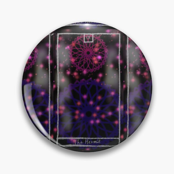 Item preview, Spirograph Patterned The Hermit Tarot Card designed and sold by RachelEDesigns.