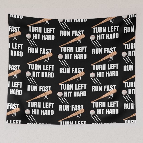Item preview, Baseball Player Hit Hard Run Fast Turn Left Homerun designed and sold by CharJens.