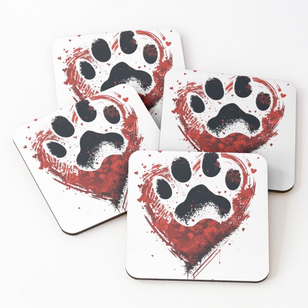 Item preview, Cats paws in heart. designed and sold by DiamondPixel.