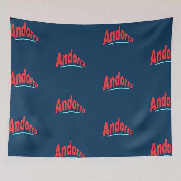 Item preview, Principality of Andorra abstract design designed and sold by lobodelnoir.