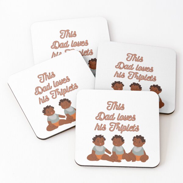 Item preview, this dad loves his triplets, This Dad Loves His Triplets, dad, fathers day, funny memes, cool dad loves his triplets designed and sold by Celebrationist.
