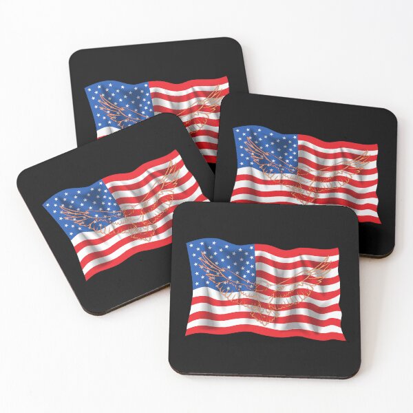Item preview, usa flag and eagle designed and sold by hazelknott.