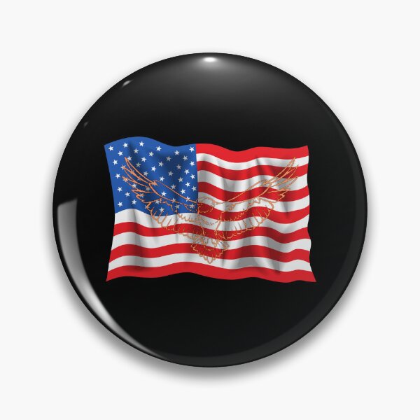 Item preview, usa flag and eagle designed and sold by hazelknott.