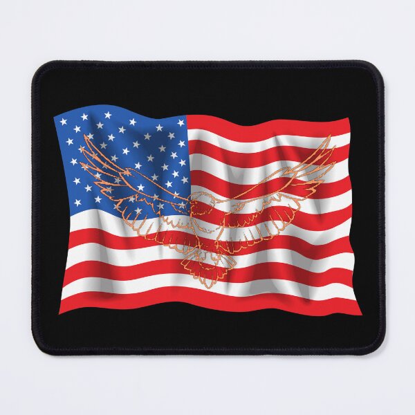 Item preview, usa flag and eagle designed and sold by hazelknott.