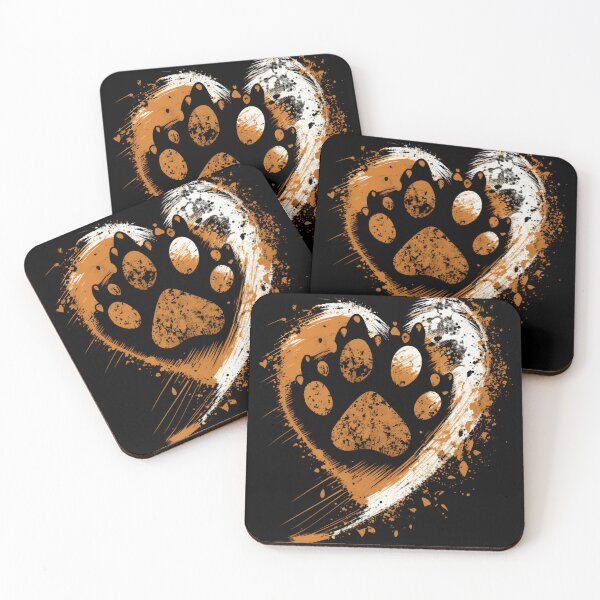 Item preview, Cats paws in heart. designed and sold by DiamondPixel.