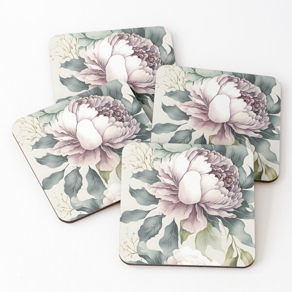 Item preview, Floral botanical hand painted watercolor illustration designed and sold by dvoevnore.