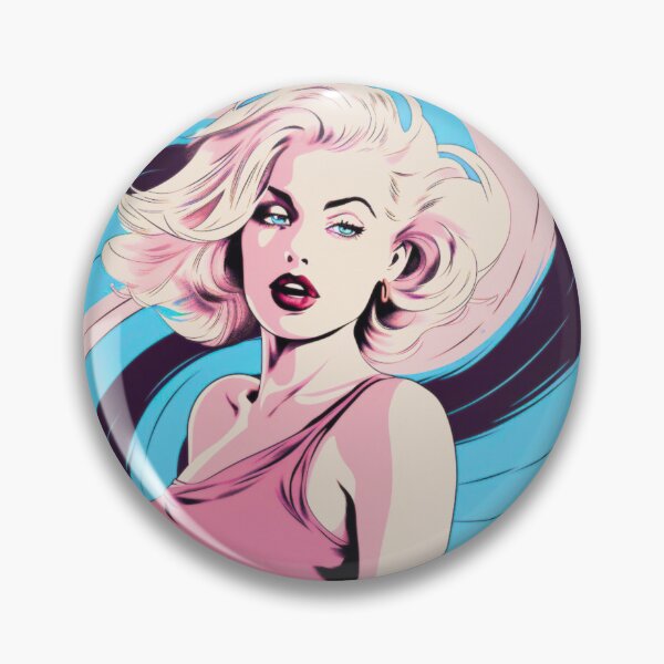 Artikelvorschau, Pop-Art-Marilyn: Retro-Glamour-Porträt-T-Shirt entworfen und verkauft von Element115Gear.