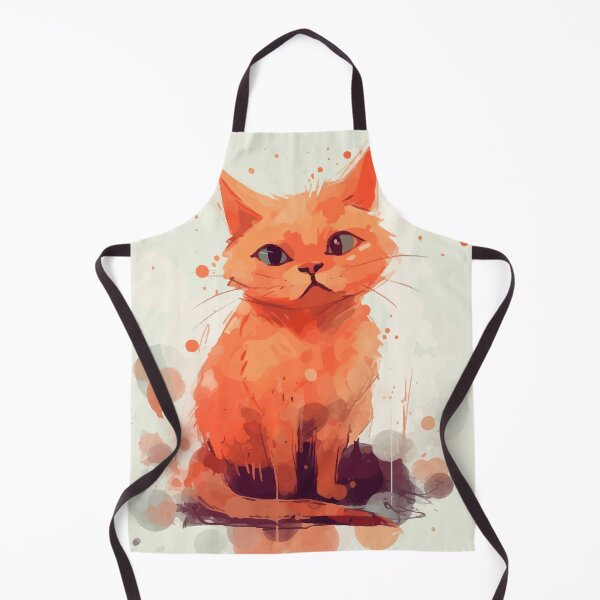 Item preview, Orange Watercolour Cat designed and sold by Noedost.
