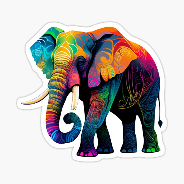 Elefant Sticker