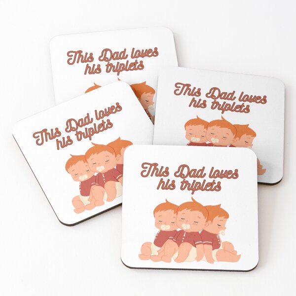Item preview, This dad loves his triplets, This Dad Loves His Triplets, dad, fathers day, funny memes, cool dad loves his triplets designed and sold by Celebrationist.
