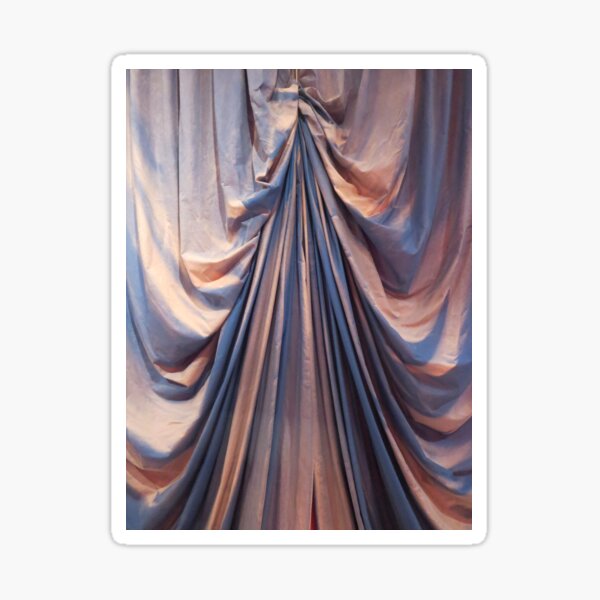 Drape yourself in this luxurious silky material Sticker