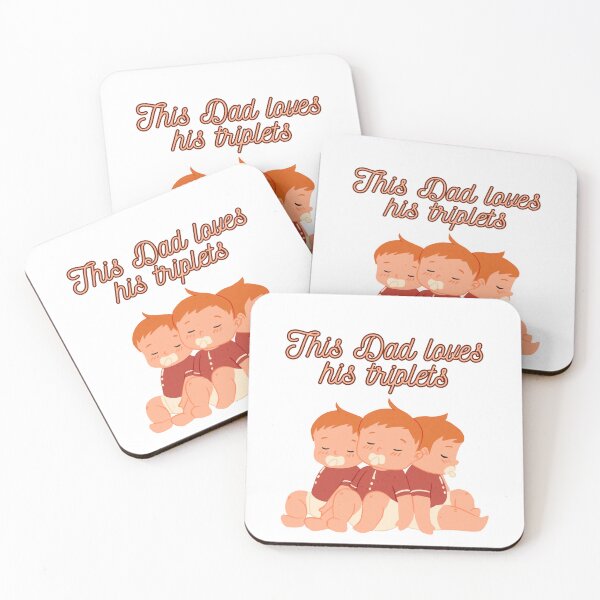 Item preview, This dad loves his triplets, This Dad Loves His Triplets, dad, fathers day, funny memes, cool dad loves his triplets designed and sold by Celebrationist.