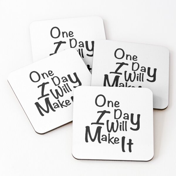 Item preview, One day I will make it - black designed and sold by BASTOFE.