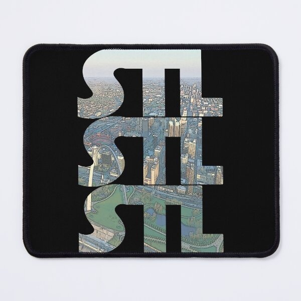 Item preview, Saint Louis, Missouri STL Cityscape Repeating Pattern designed and sold by CrabbyLobster.