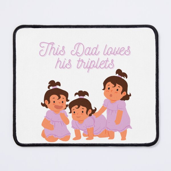 Item preview, This dad loves his triplets, This Dad Loves His Triplets, dad, fathers day, funny memes, cool dad loves his triplets designed and sold by Celebrationist.