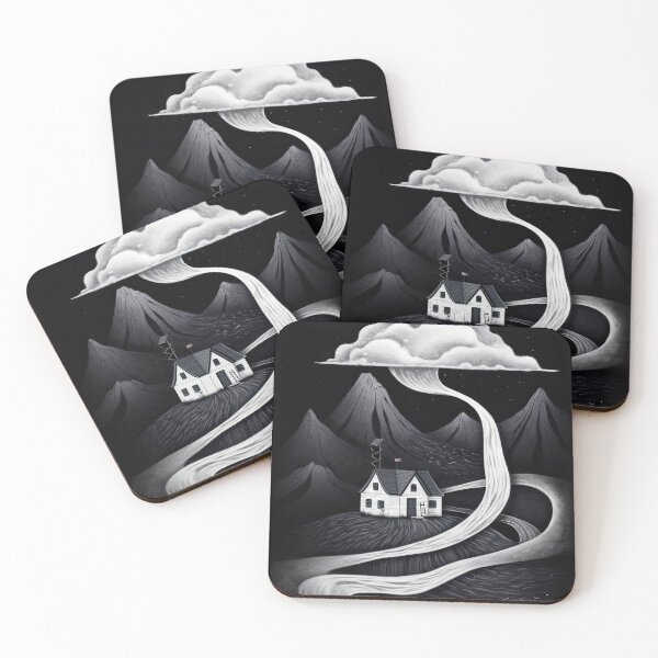 Item preview, Nightmare House: An Ukiqyo-Style Home with a Lonely Cloud in B&W designed and sold by Michael Bollin.